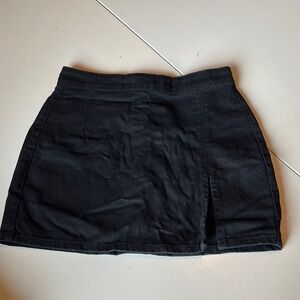 Lioness Black Pencil Mini Skirt with Slit